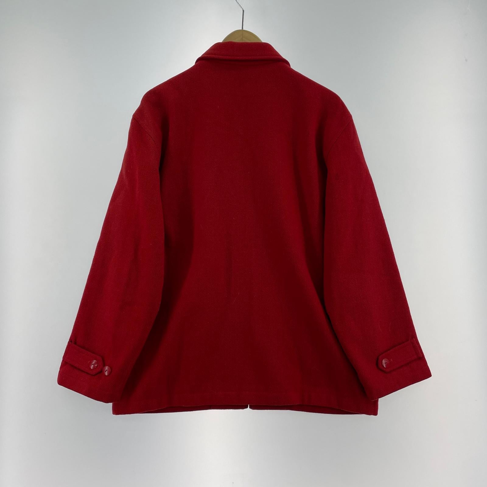 その他アウター OSH KOSH 90s ウール混ジャケット M レッド M レッド