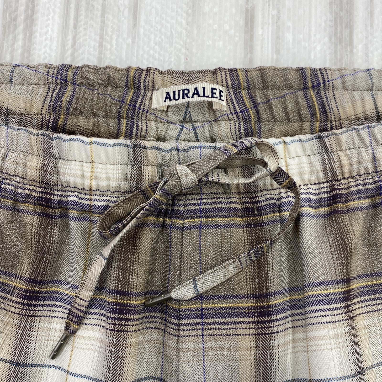 その他ボトムス AURALEE SUPER LIGHT WOOL CHECK 4