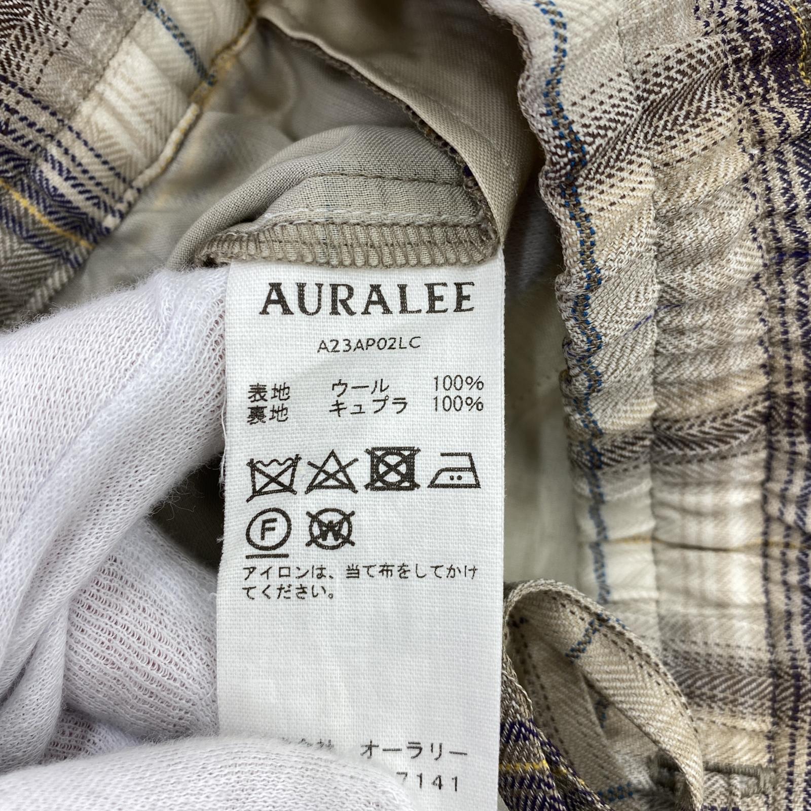 その他ボトムス AURALEE SUPER LIGHT WOOL CHECK 4
