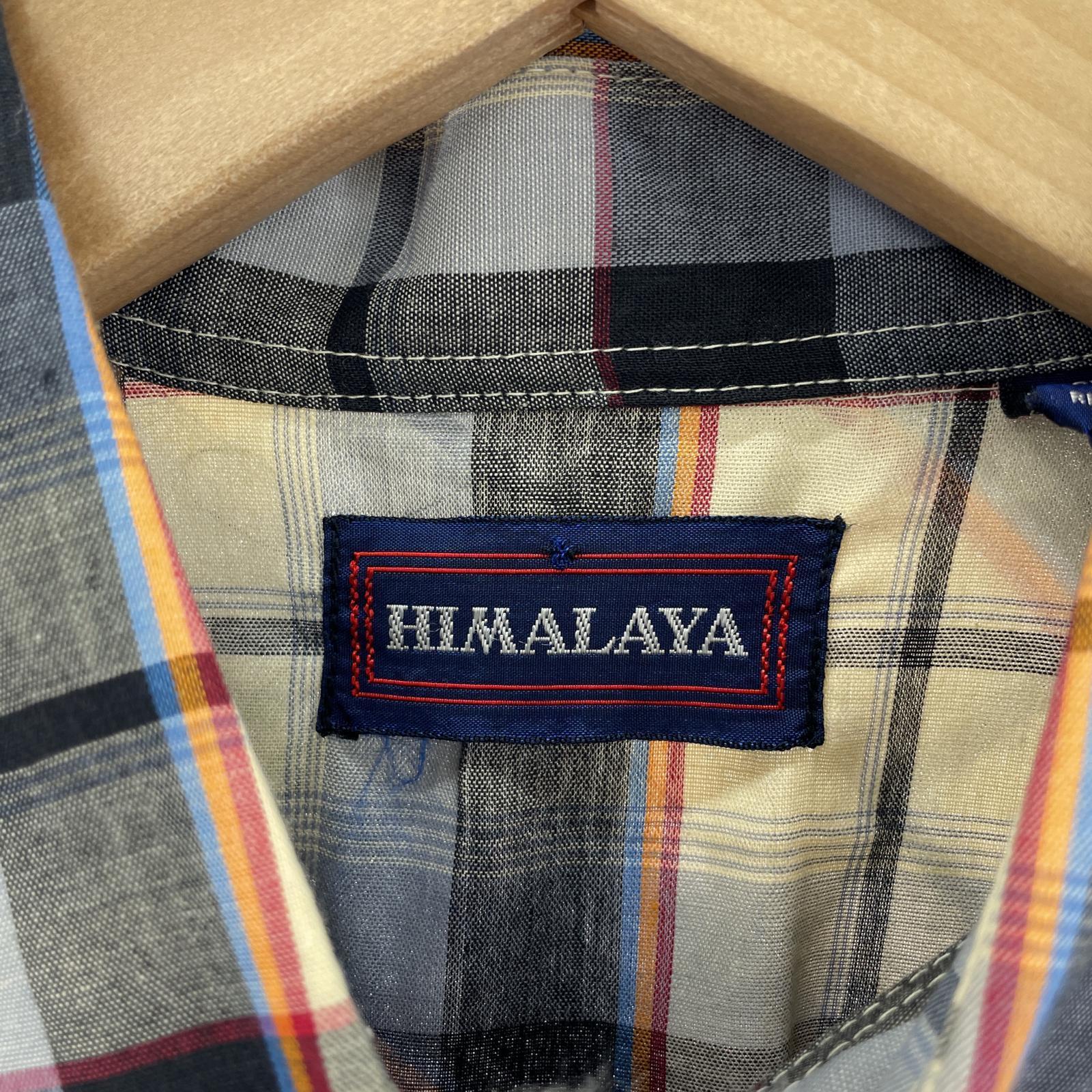 長袖シャツ old himalaya check western shirts M M
