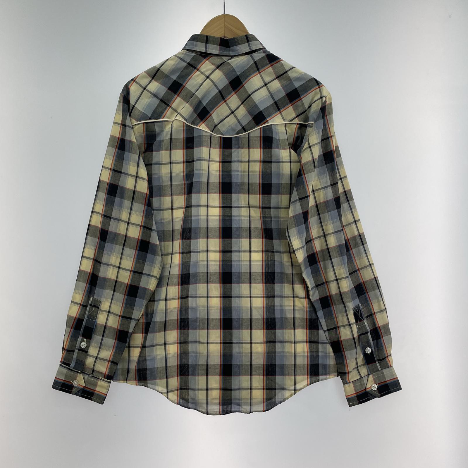 長袖シャツ old himalaya check western shirts M M