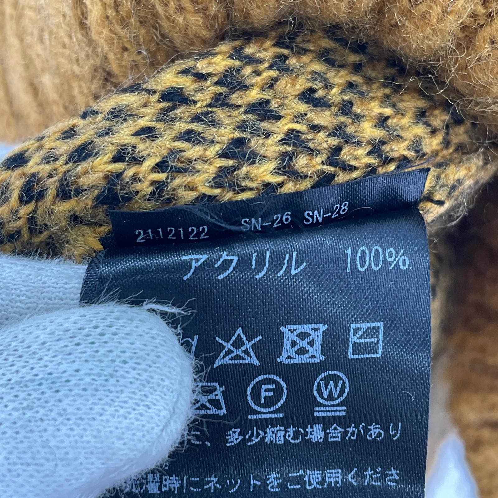 その他トップス with Cloveru 60s SHAGGY JACQUARD CARDIGAN M ブラウン