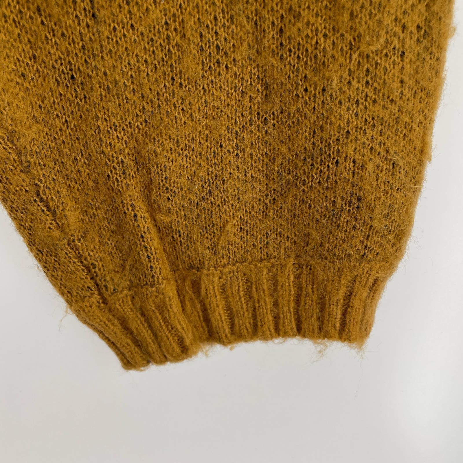 その他トップス with Cloveru 60s SHAGGY JACQUARD CARDIGAN M ブラウン