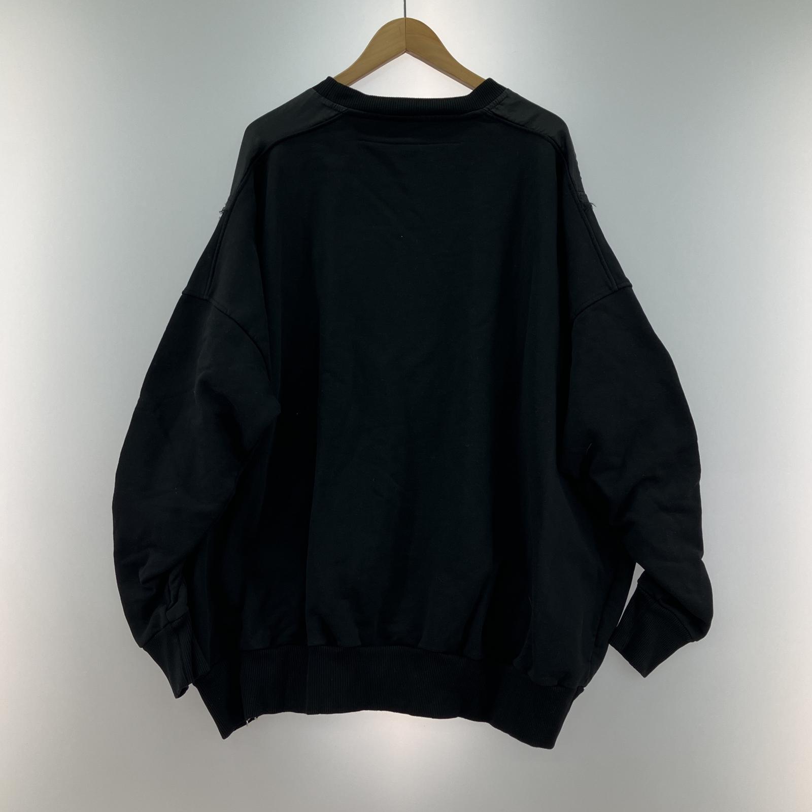 その他トップス DIESEL シルク切替スウェット ブラック XXS ブラック