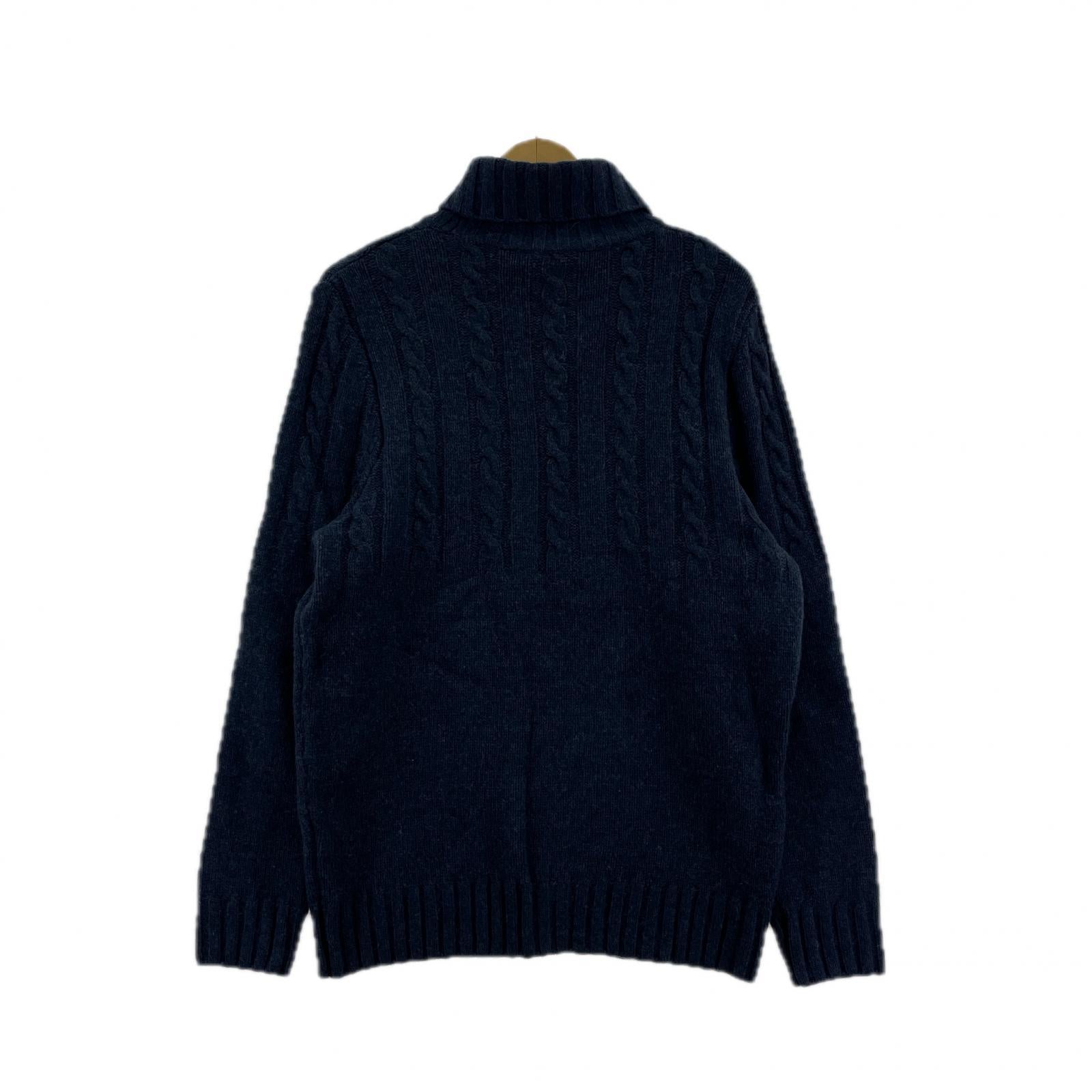 その他トップス Barbour タートルネックケーブルセーター 2102198 紺 (M) M ネイビー