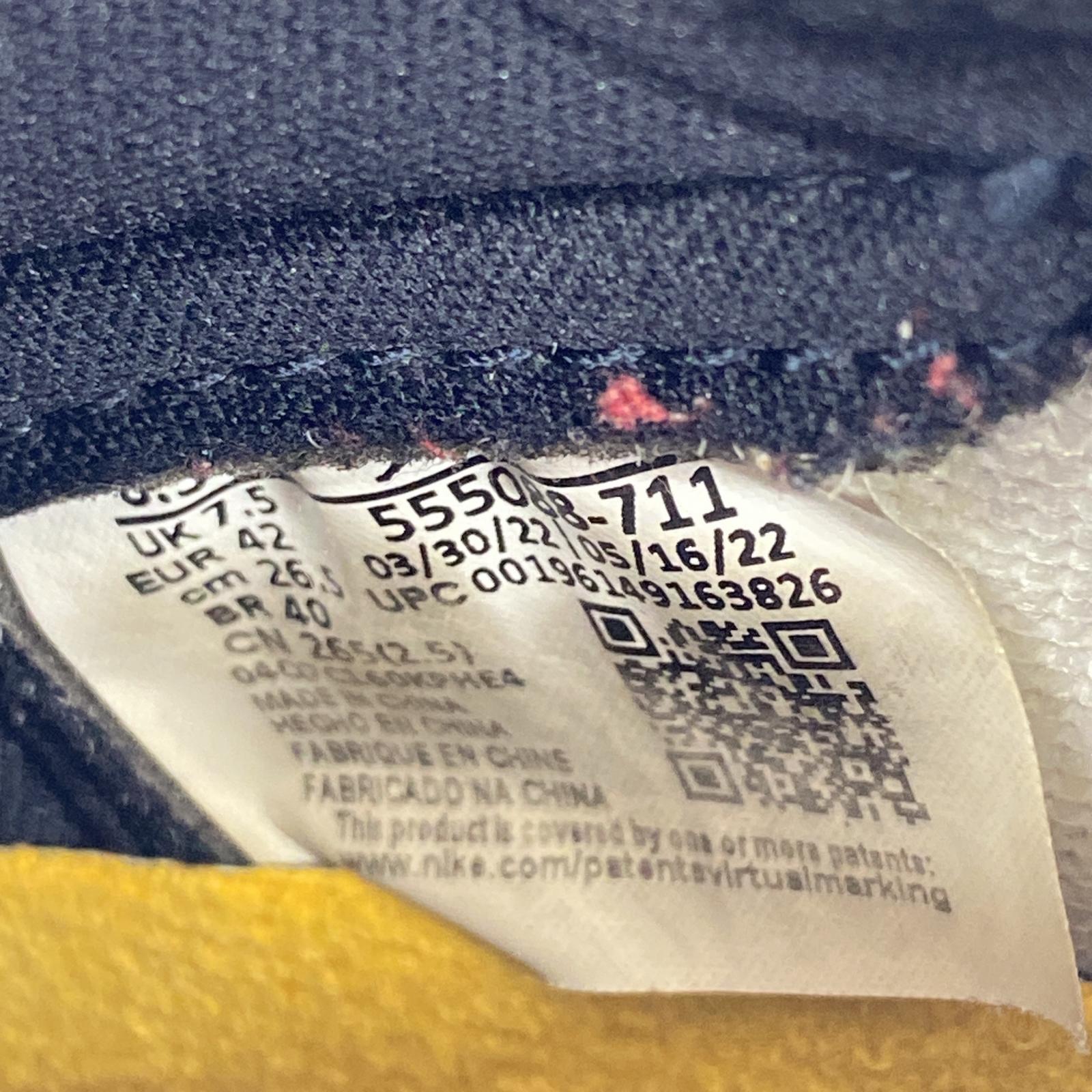 スニーカー NIKE AIR JORDAN 1 RETRO HIGH OG 26.5㎝ 555088-711 26.5cm (US8 1/2 UK8 EU43) イエロー