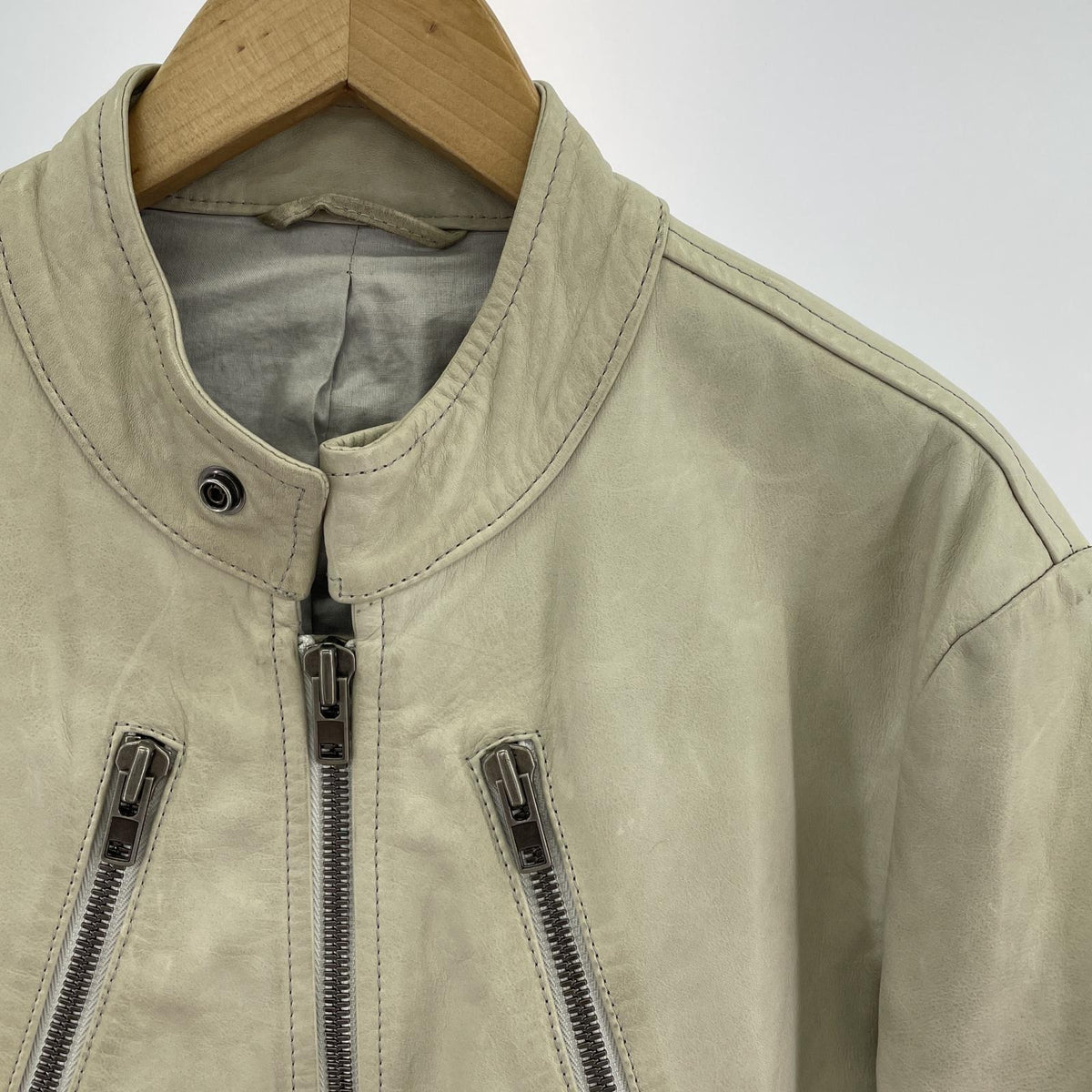 その他アウター MAISON MARTIN MARGIELA 09SS 5ジップライダース ハノ字ライダース 44 グレー