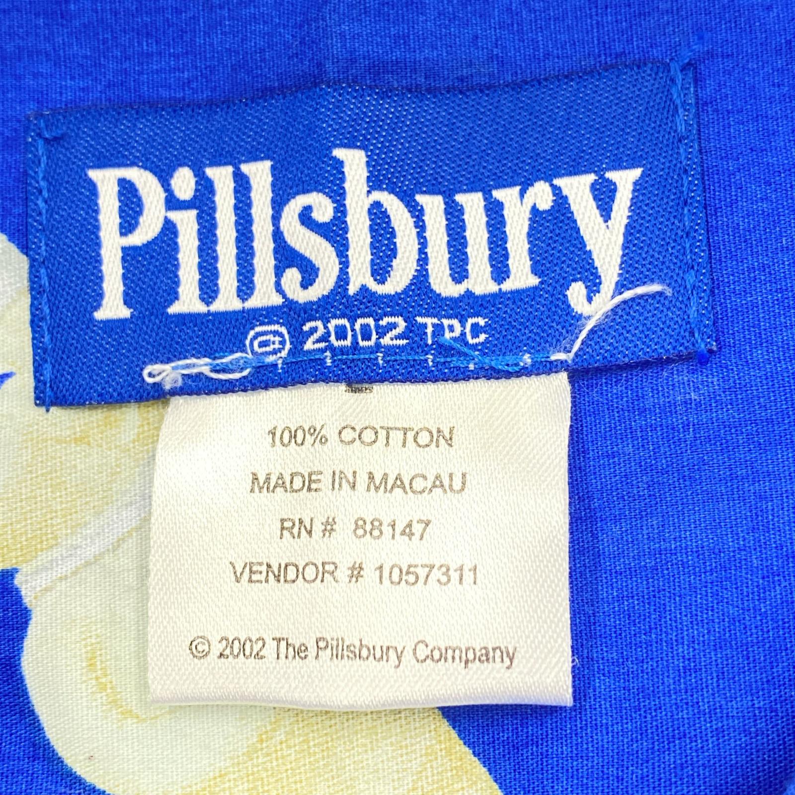 長袖シャツ Pillsbury ドゥボーイ 総柄シャツ L ブルー