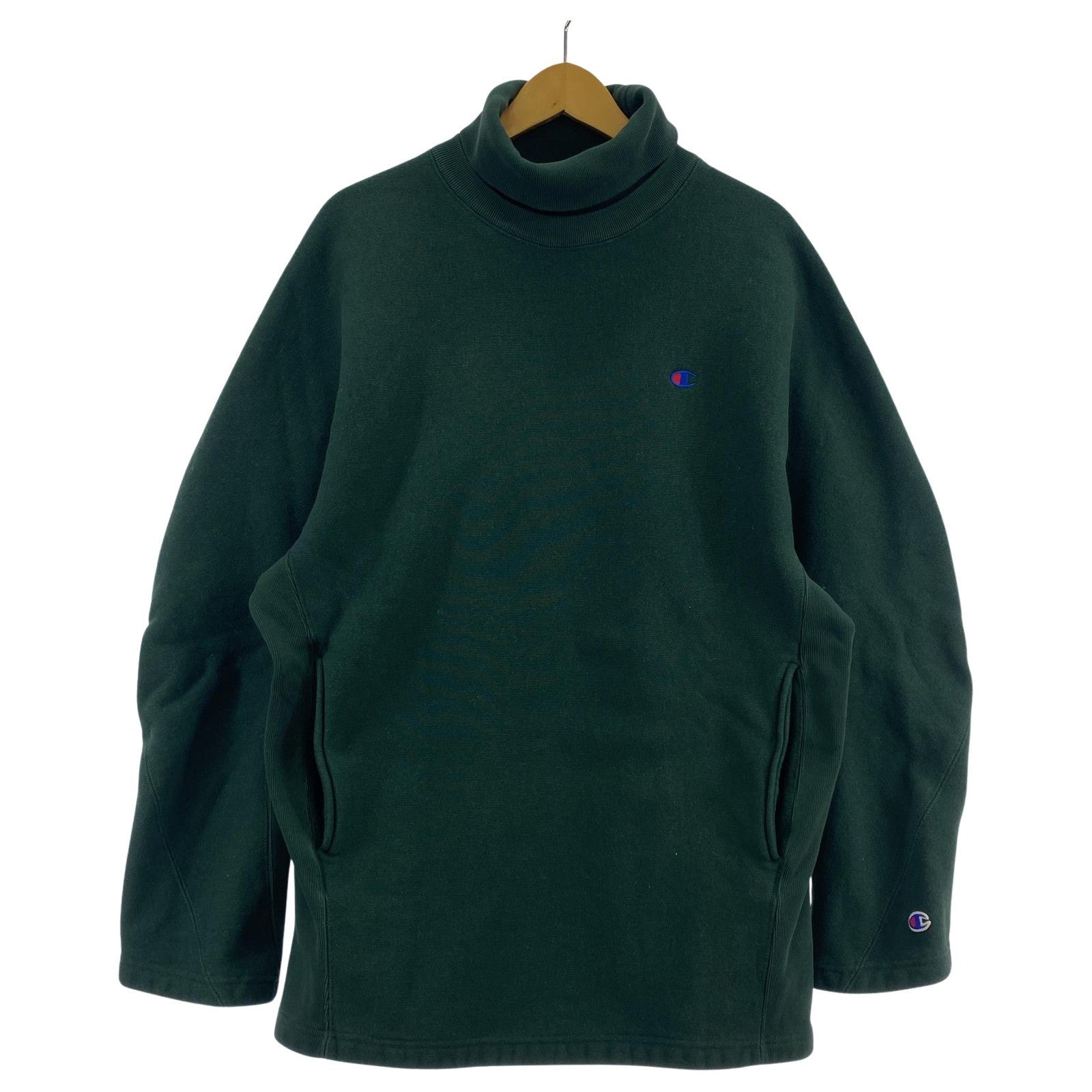 その他トップス Champion N.HOOLYWOOD リバースウィーブ ハイネック スウェットシャツ XL 緑 グリーン