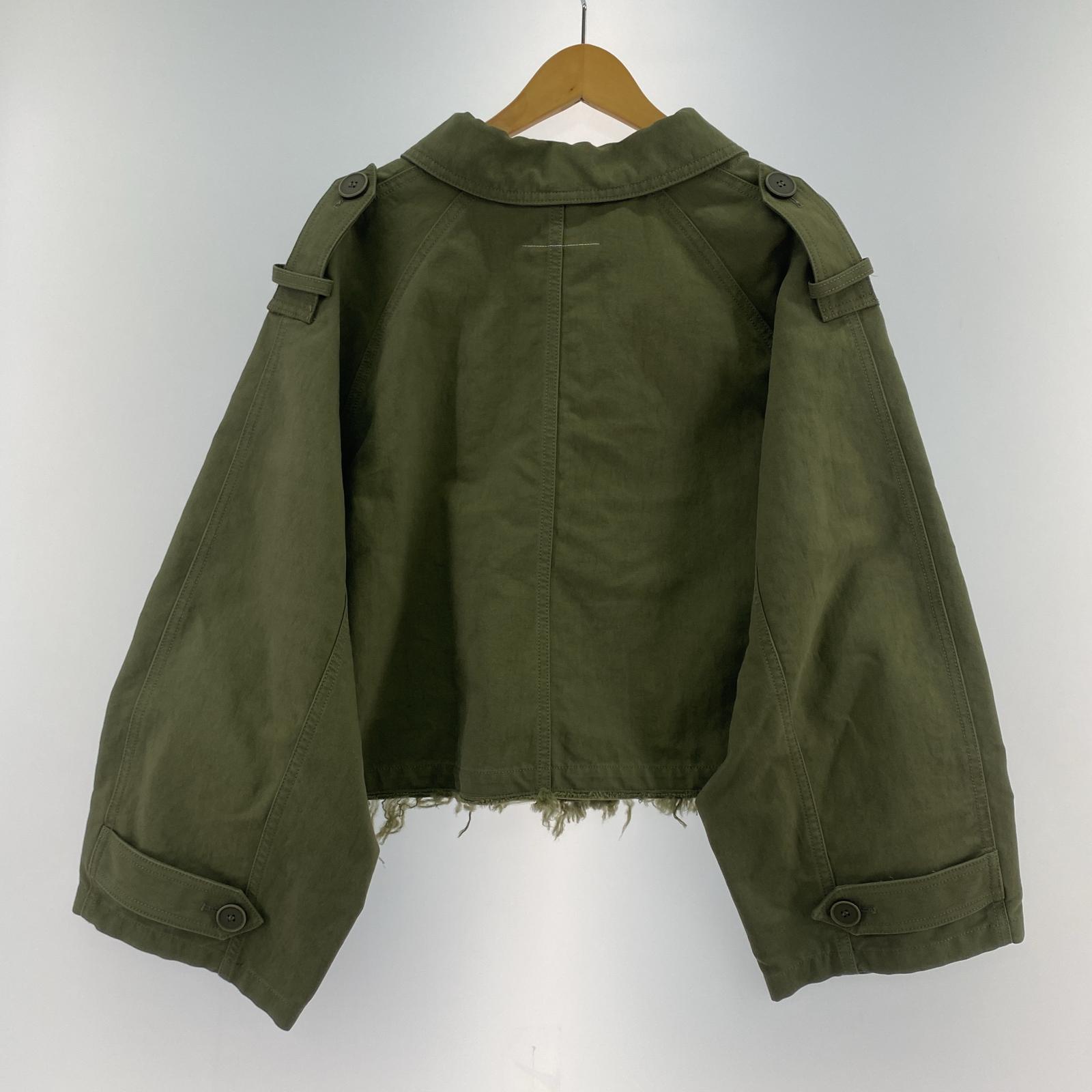 その他アウター MM6 クロップドジャケット 38 オリーブ 38