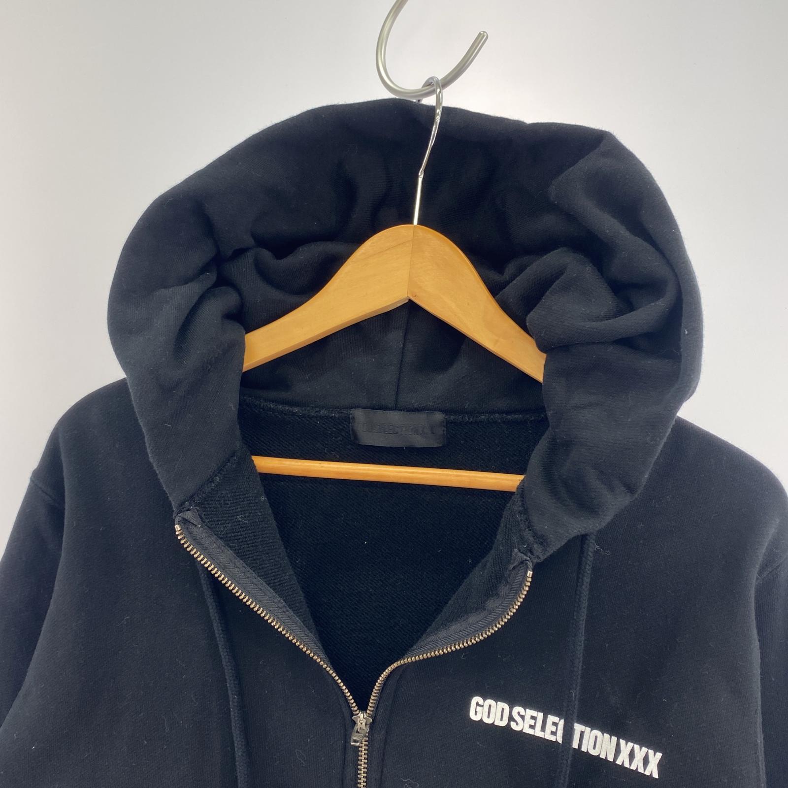 その他トップス GOD SELECTION XXX 19AW BACK PRINT ZIP UP PARKA BLK S S ブラック