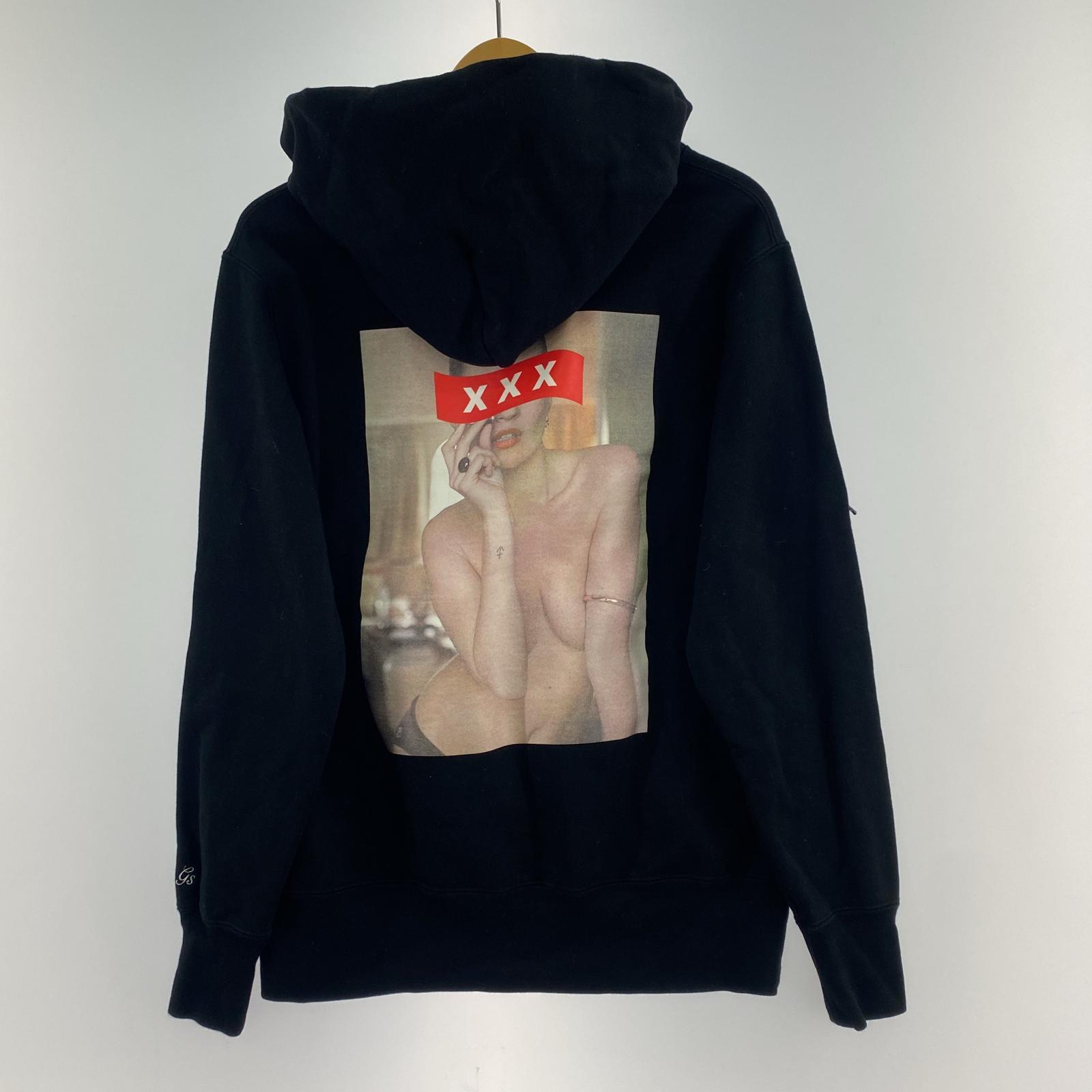 その他トップス GOD SELECTION XXX 19AW BACK PRINT ZIP UP PARKA BLK S S ブラック