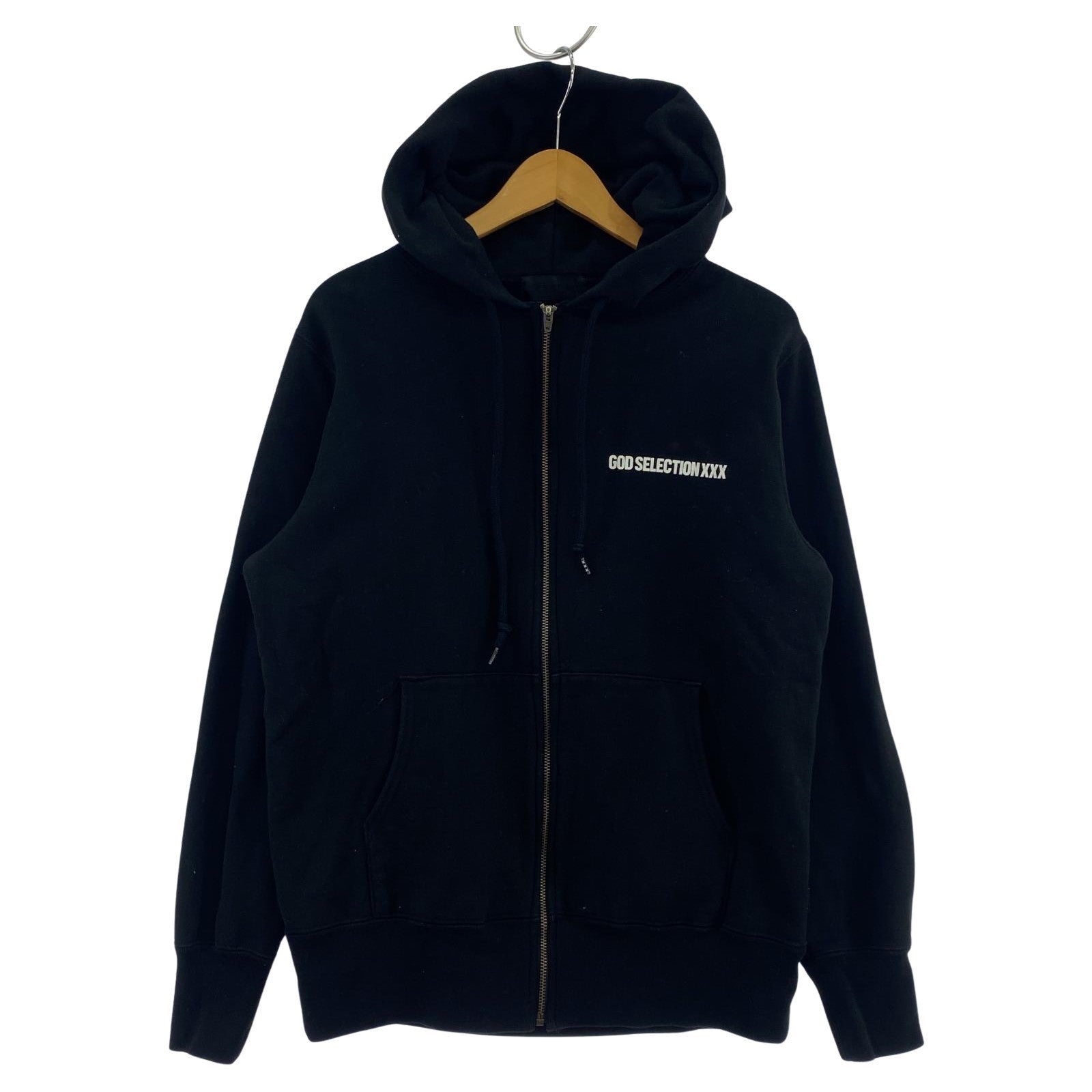 その他トップス GOD SELECTION XXX 19AW BACK PRINT ZIP UP PARKA BLK S S ブラック