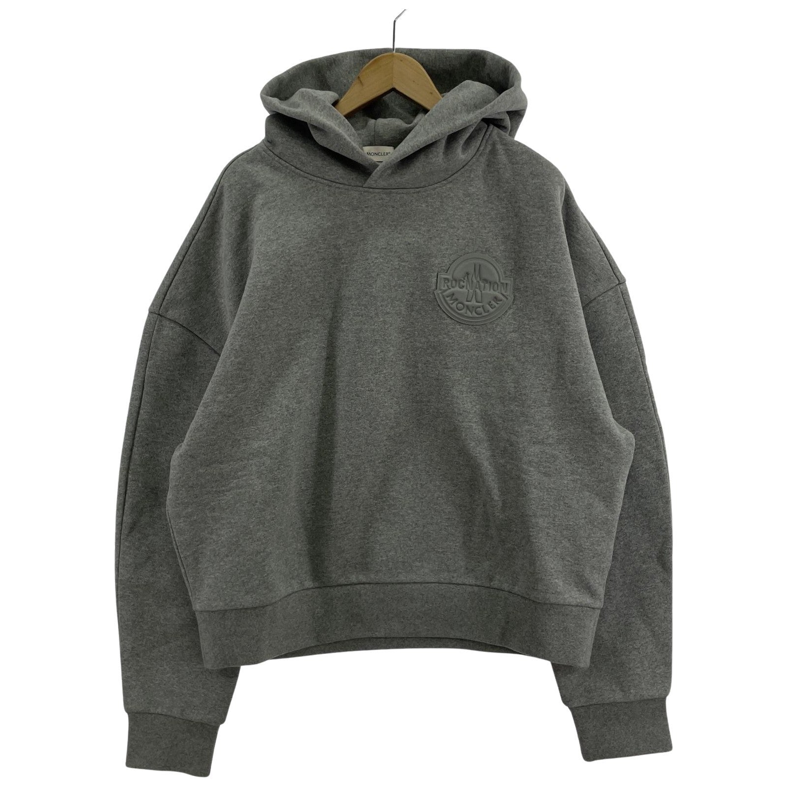 その他アウター MONCLER×ROC NATION PATCH HOODI L グレー