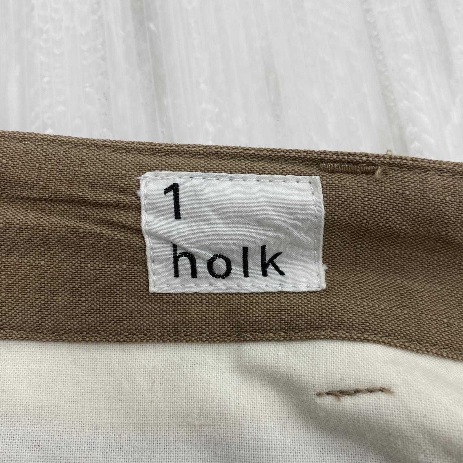 その他ボトムス holk センタープレス/ウールスラックス ベージュ 3 ベージュ