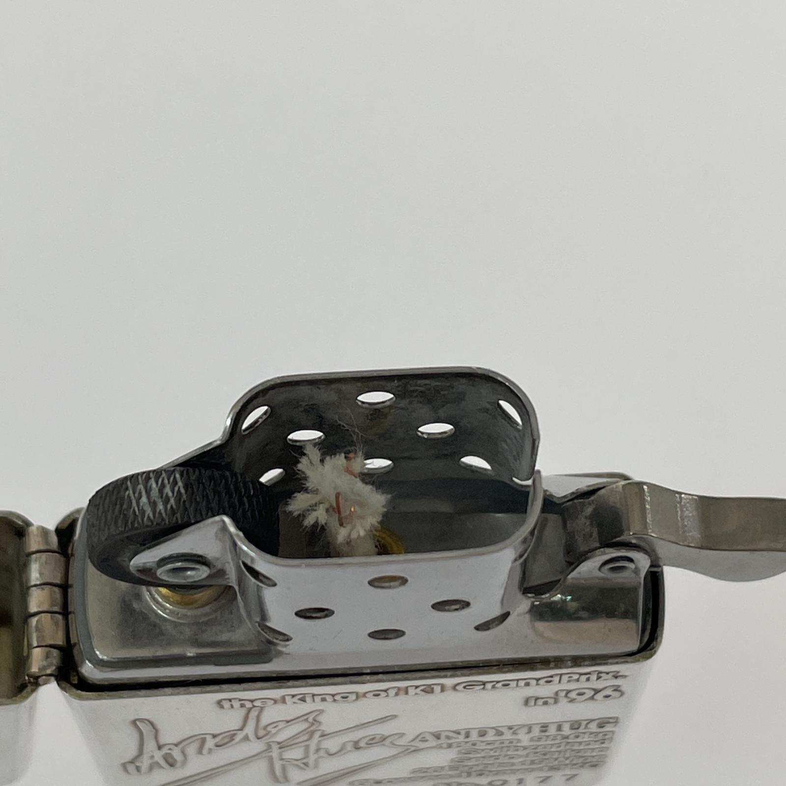 ライター ZIPPO 97年 K-1 アンディー・フグ シリアルNo.177 シルバー