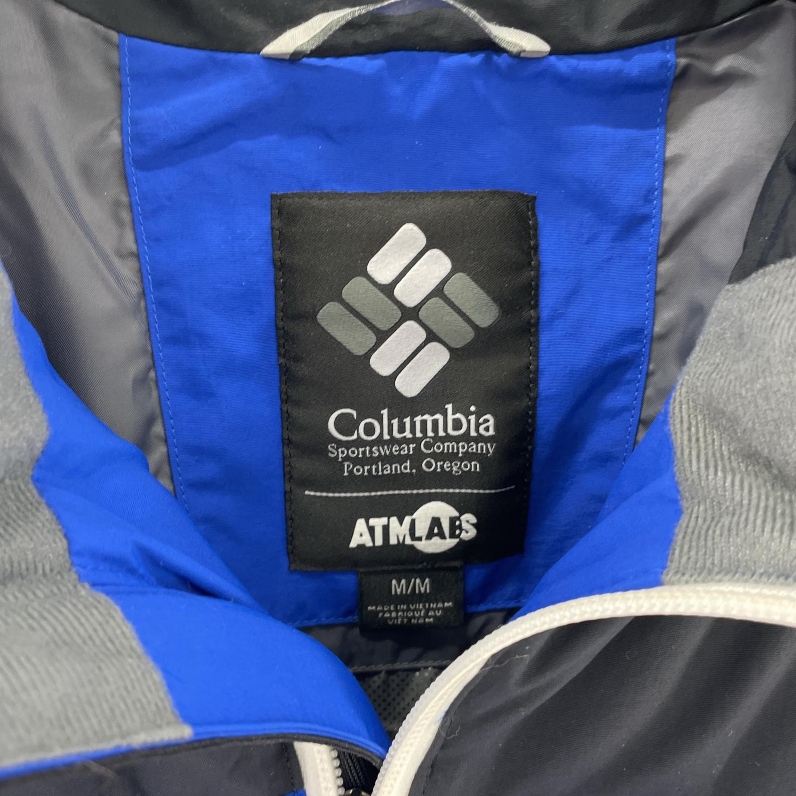その他アウター Columbia ATMOS ダウンジャケット M 青 黒 M