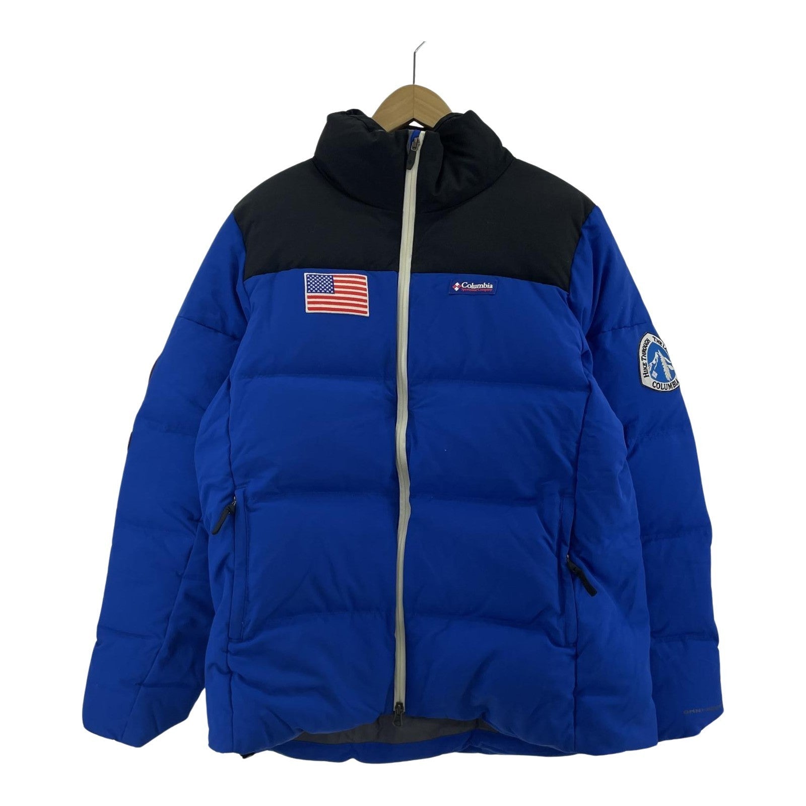 その他アウター Columbia ATMOS ダウンジャケット M 青 黒 M