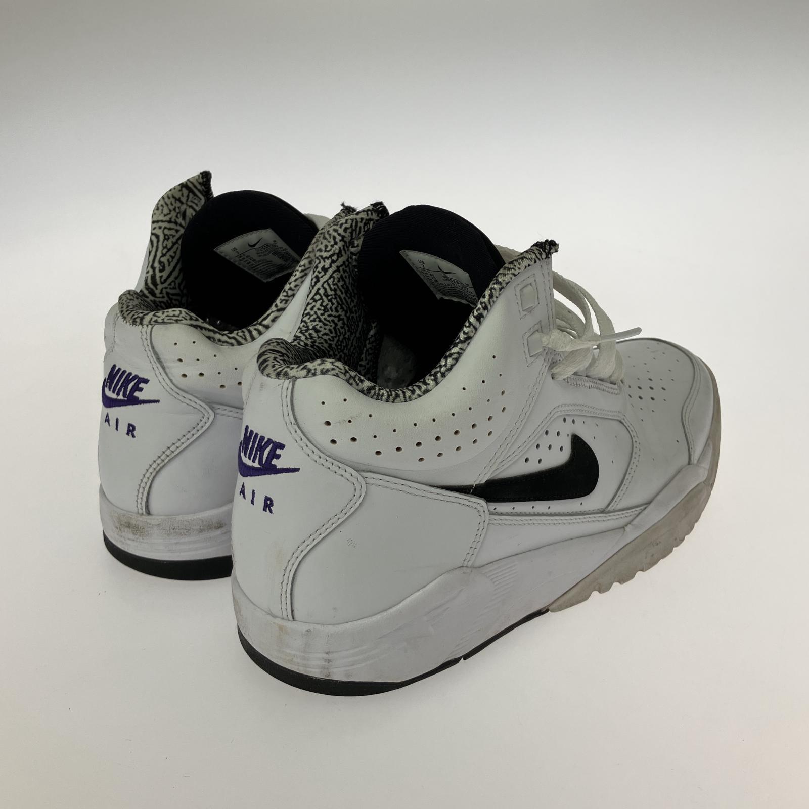 スニーカー NIKE Air Flight Lite Mid White/Black (25cm) 25cm (US7 UK6 1/2 EU40) ホワイト