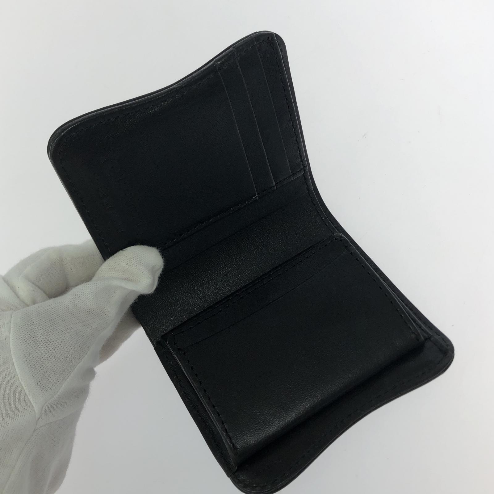 コインケース Y'2 LEATHER/ホースハイドウォレット ブラック