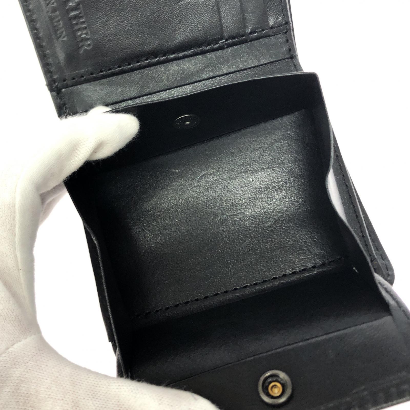 コインケース Y'2 LEATHER/ホースハイドウォレット ブラック