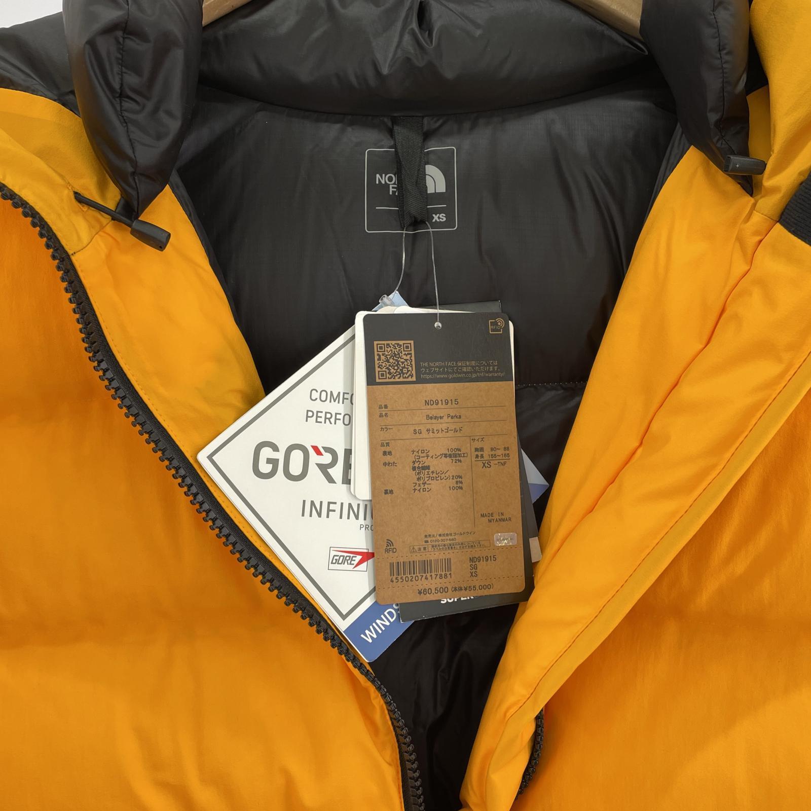 その他アウター THE NORTH FACE ND91915 BELAYER PARKA サミットゴールド (XS)