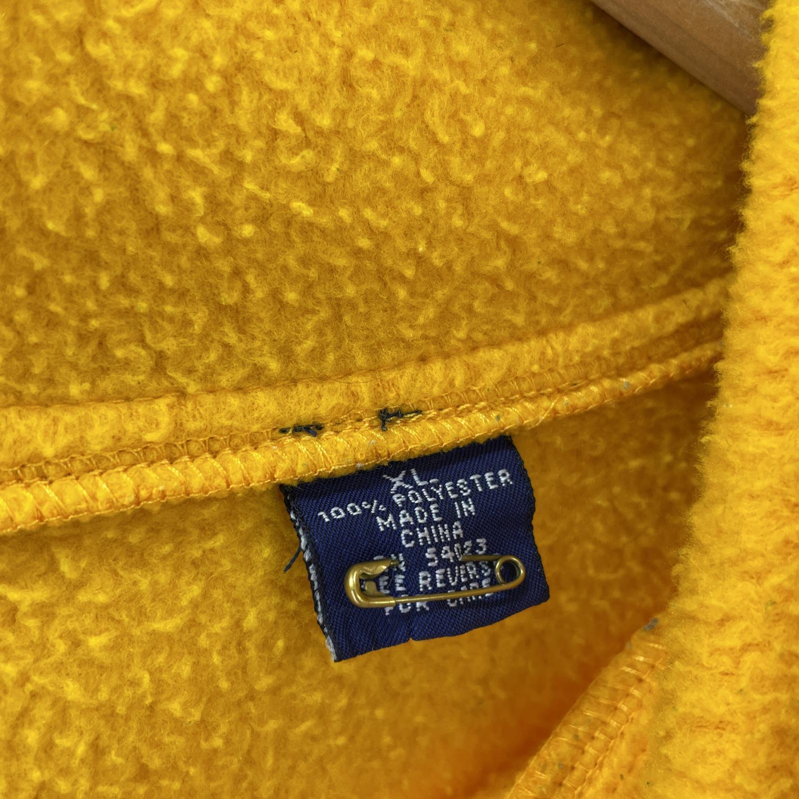 その他トップス OLD GAP 90s ハーフジップ フリース プルオーバー 黄 (XL)