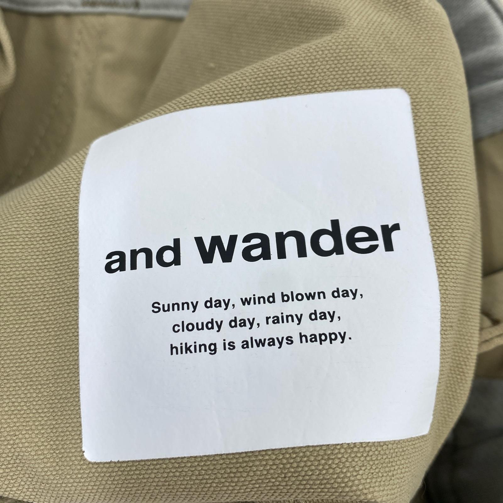 その他ボトムス and wander ナイロン カーゴパンツ ベージュ 4 4 ベージュ