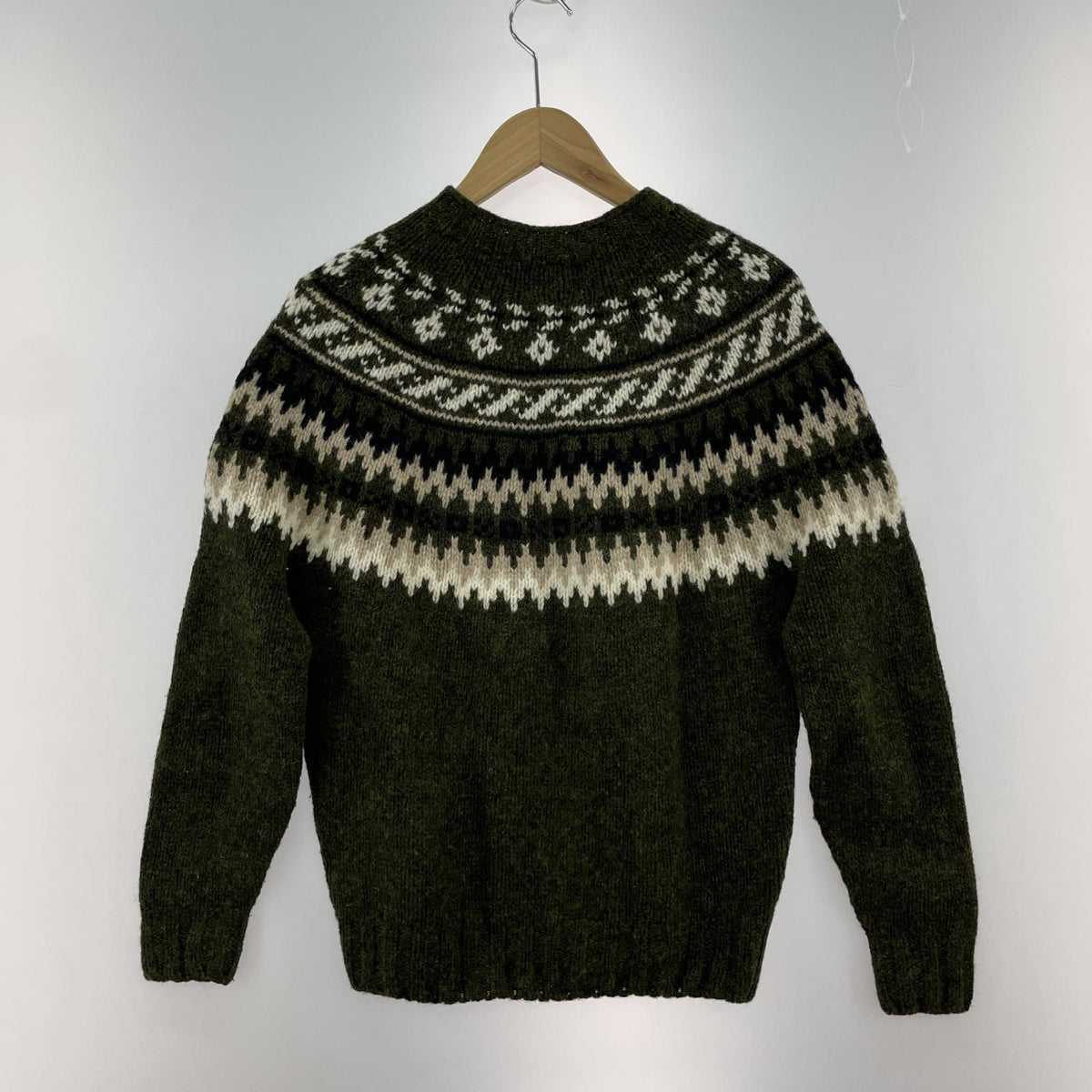その他トップス Morris & Sons ウールニット ノルディック柄 カーキ
