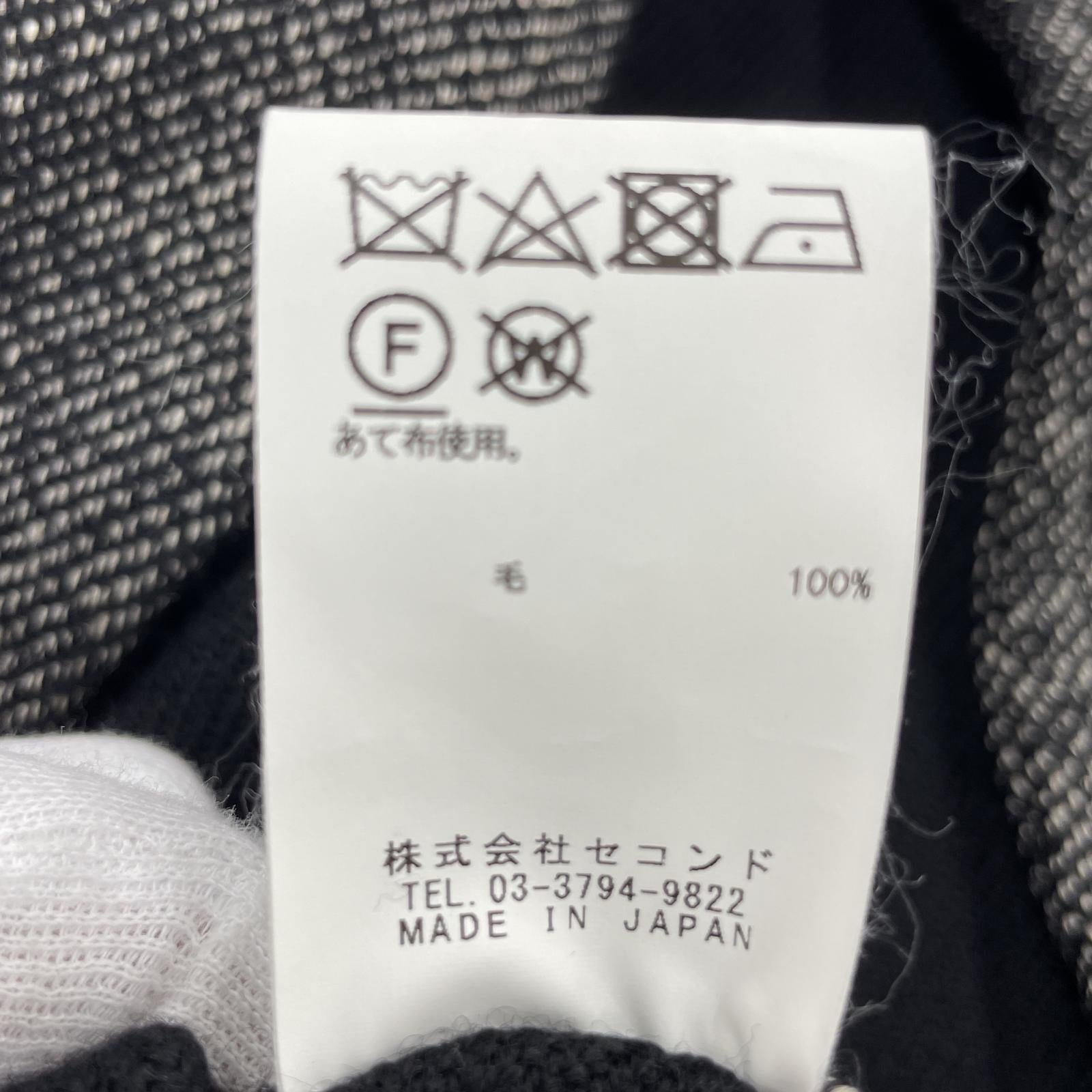 その他アウター m's braque ツイードスタンドカラージャケット 34 グレー ブラック