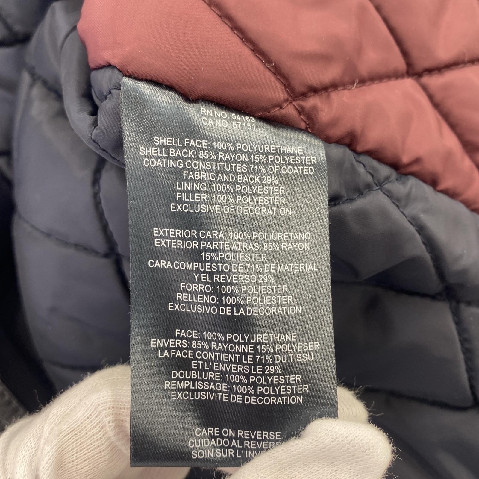 その他アウター TOMMY HILFIGER フェイクレザージャケット BLK XXL ブラック