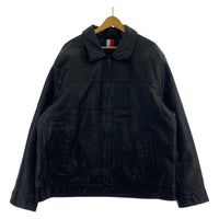 その他アウター TOMMY HILFIGER フェイクレザージャケット BLK XXL ブラック