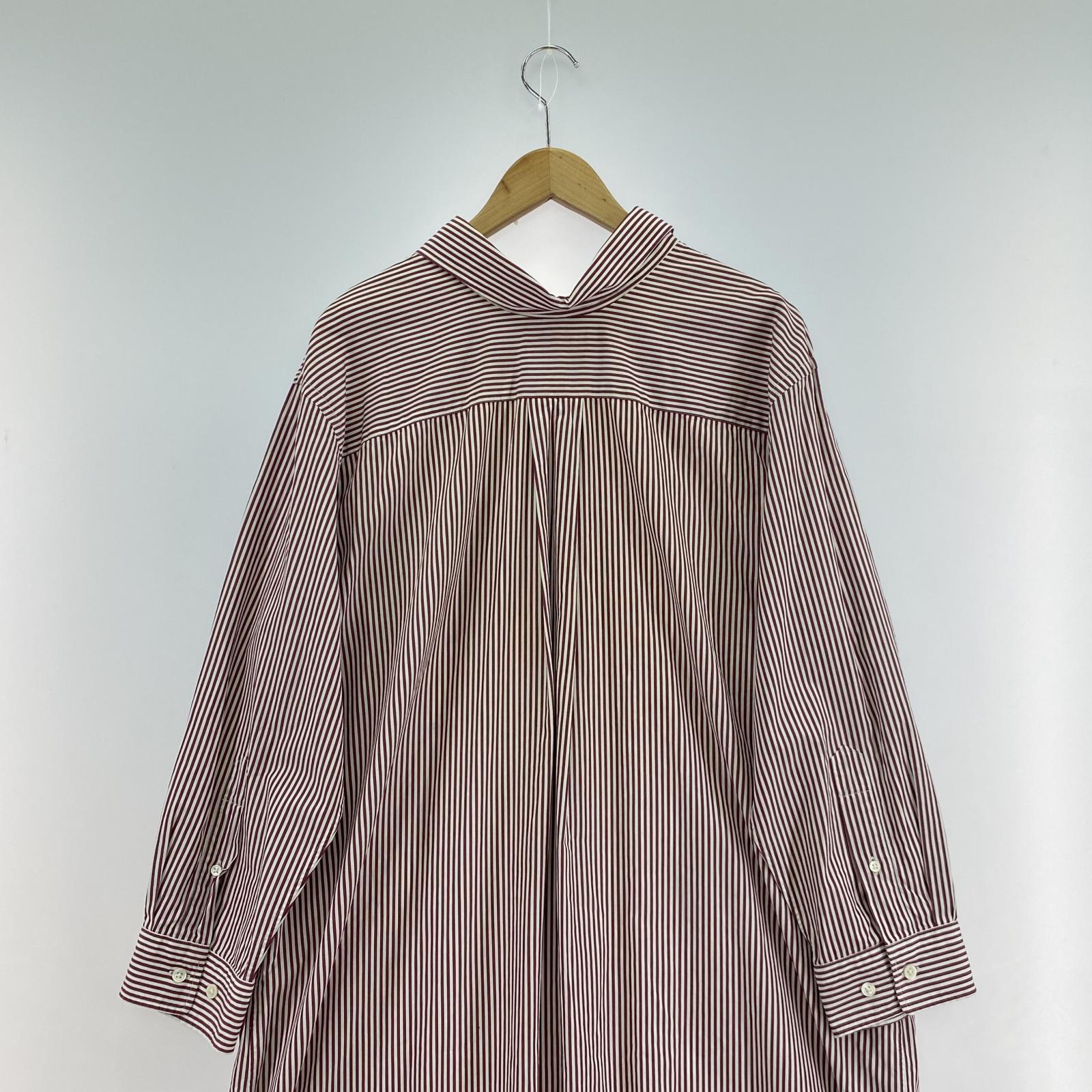 ワンピース GYMPHLEX L/S ストライプロングシャツワンピース 14