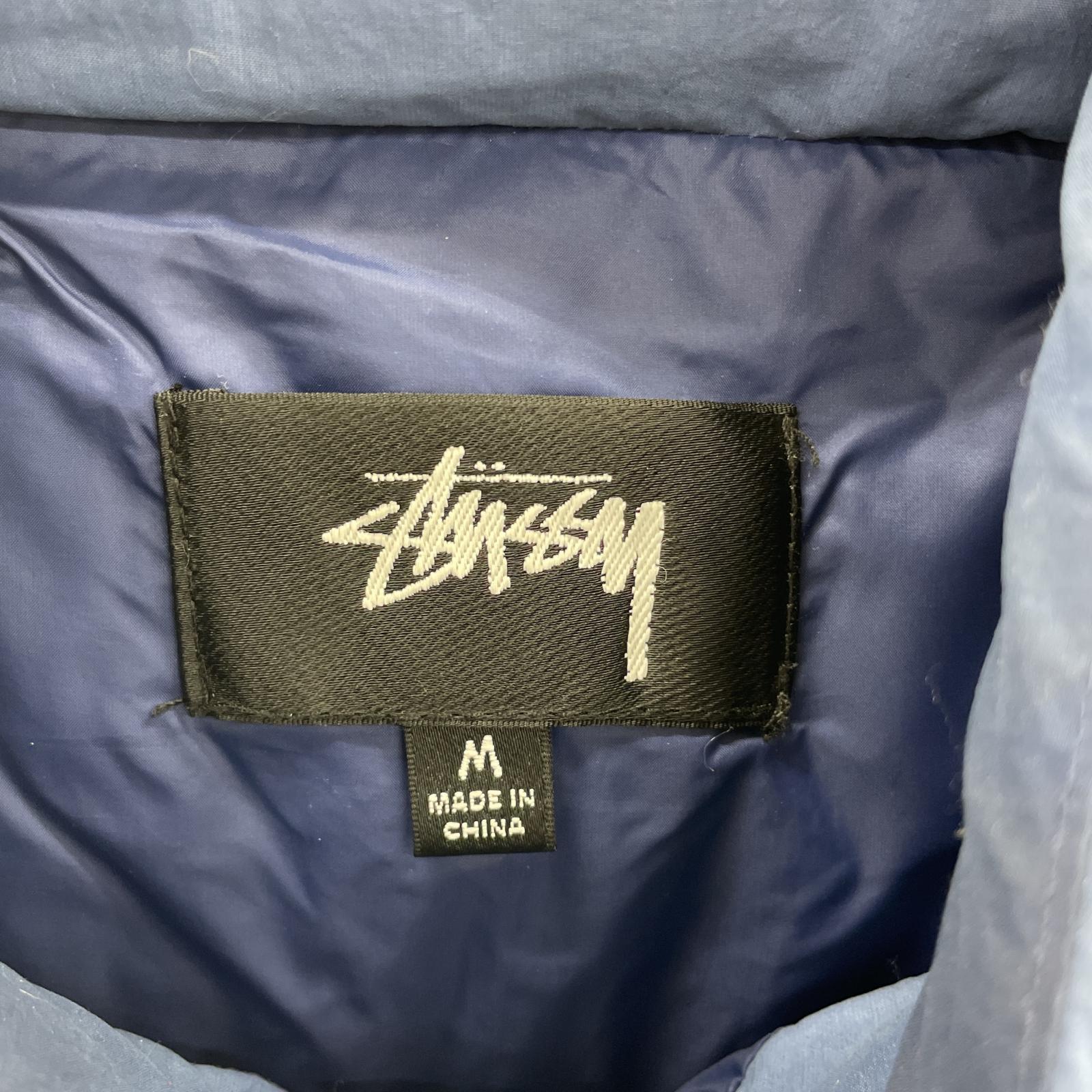 その他アウター STUSSY Recycled Nylon Down Puffer ダウンジャケット M 青 115673 M