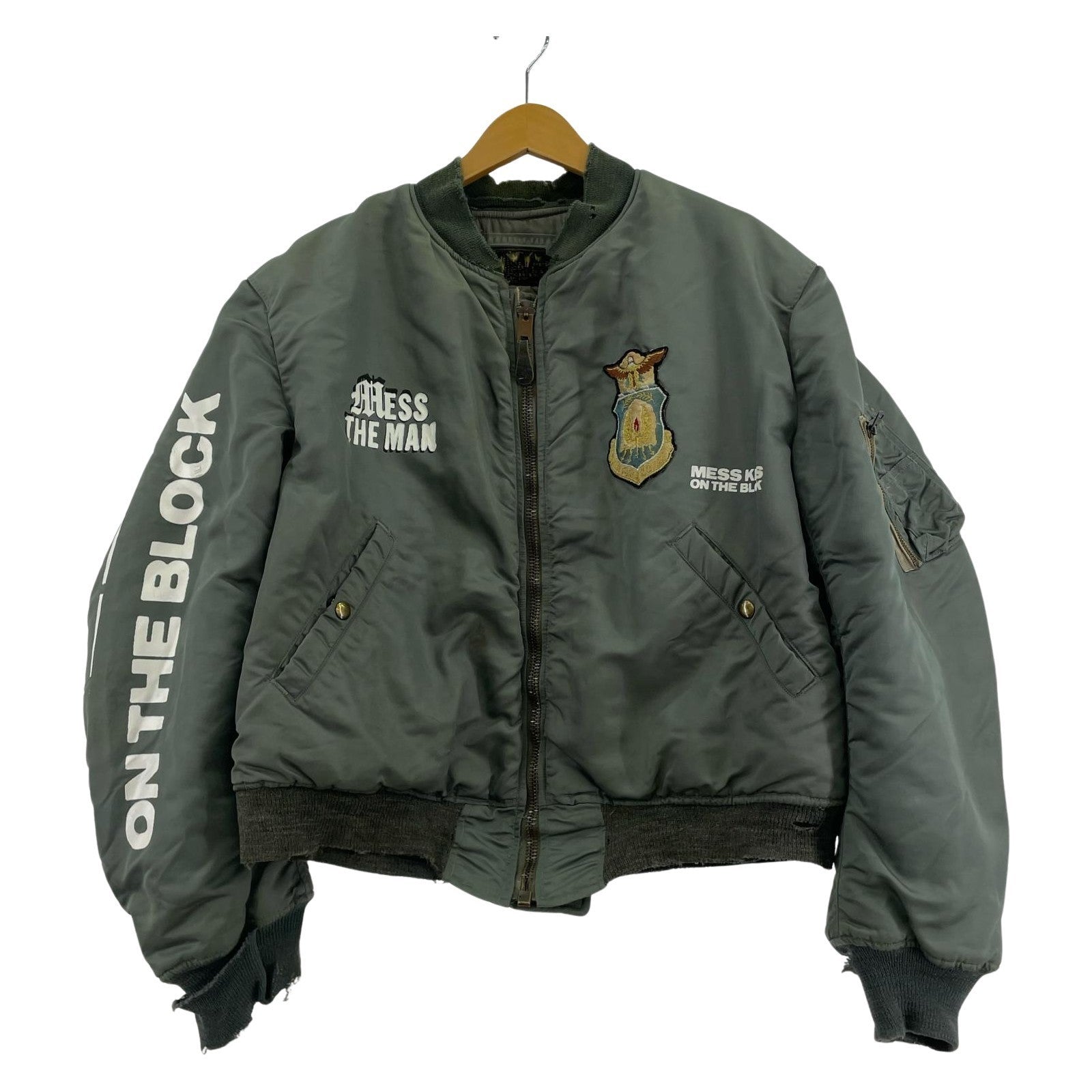 その他アウター 50s? U.S.AIR FORCE ALBERT TURNER MA-1 8279B (L) リメイク L カーキ