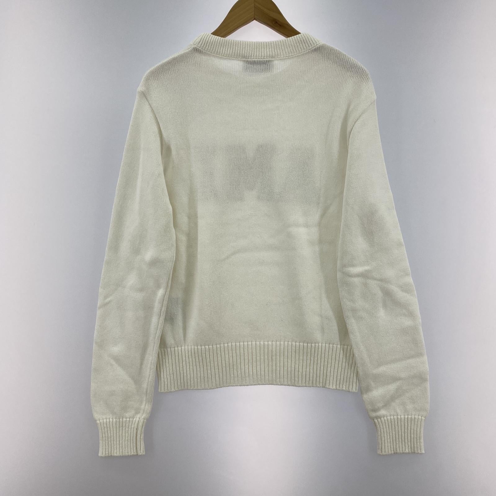 その他トップス AMI Alexandre Mattiussi FELPA PULL COL ROND コットンニット S アイボリー S ホワイト