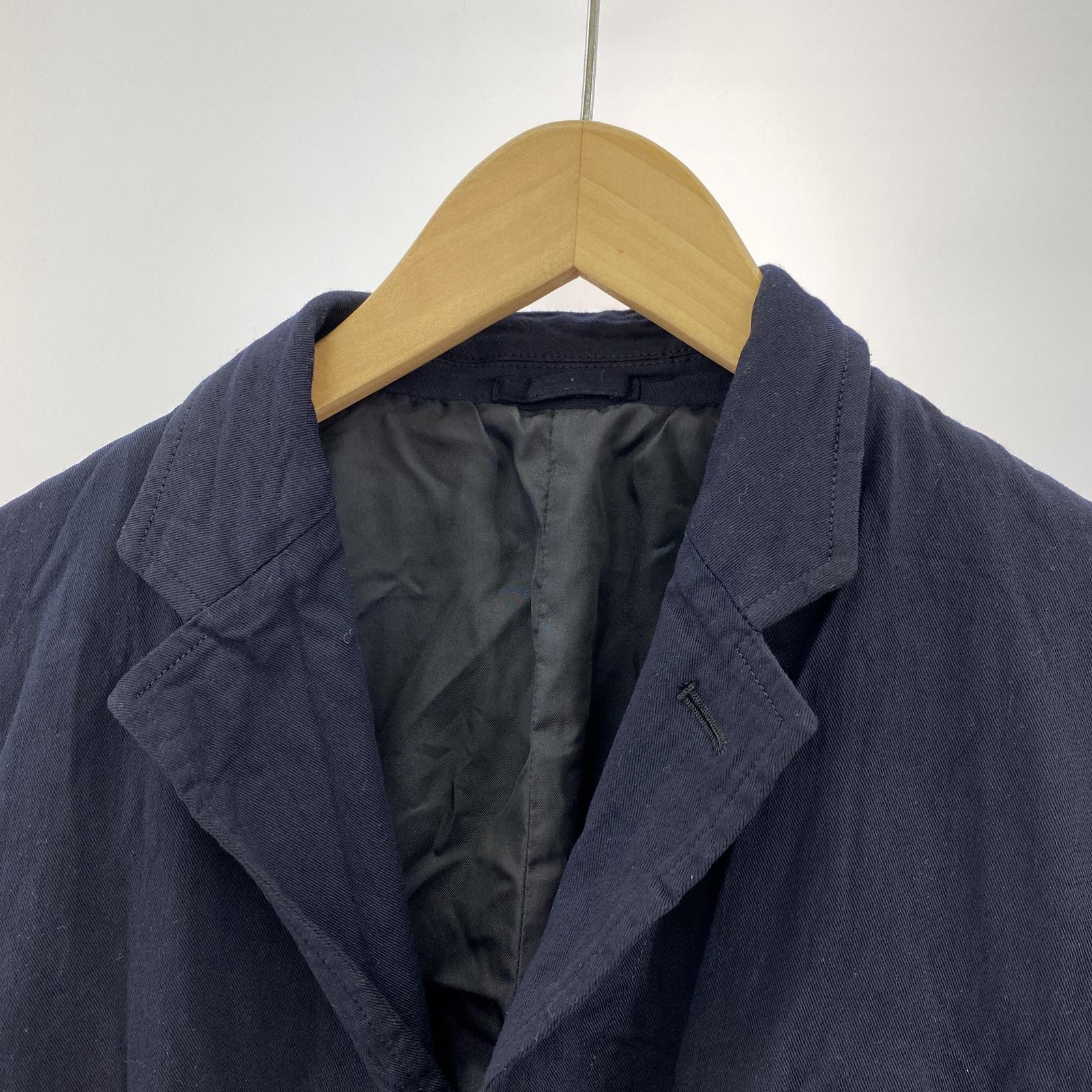 その他アウター COMME des GARCONS HOMME ポリ縮絨 製品染め デザインジャケット S 紺 S ネイビー