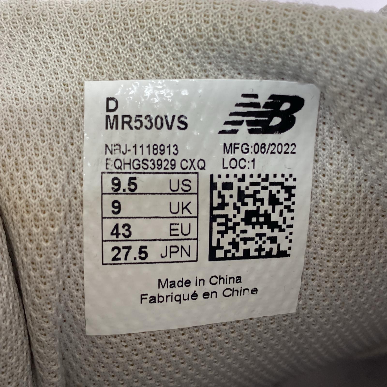 スニーカー NEW BALANCE MR530VS 27.5㎝ 27.5cm (US9 1/2 UK9 EU45) グレー