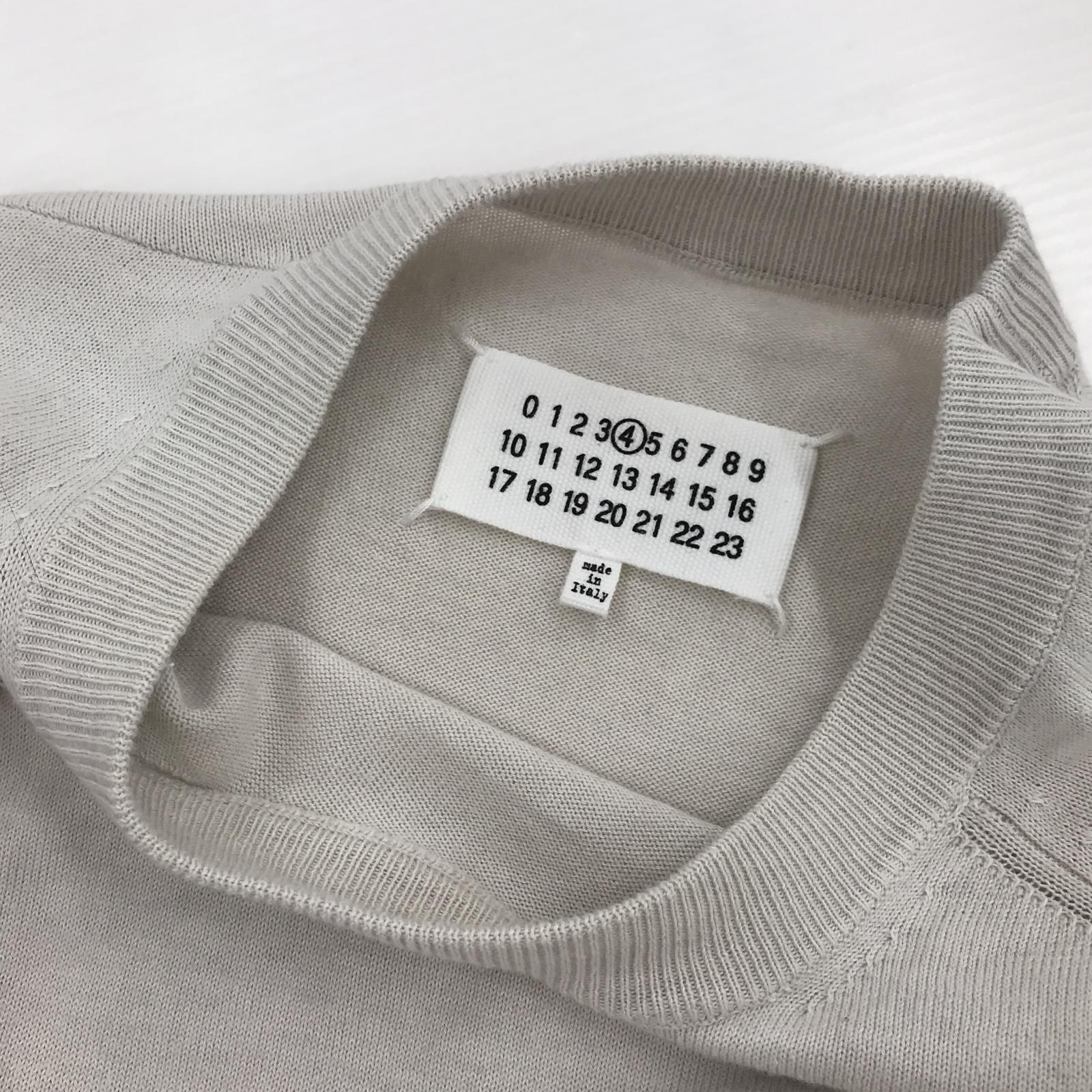 その他トップス maison margiela カシミヤニット XS グレー ベージュ