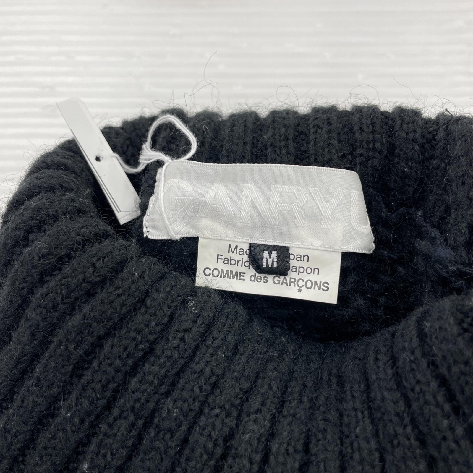 その他トップス GANRYU COMME des GARCONS モヘアタートルネック M ブラック M ブラック