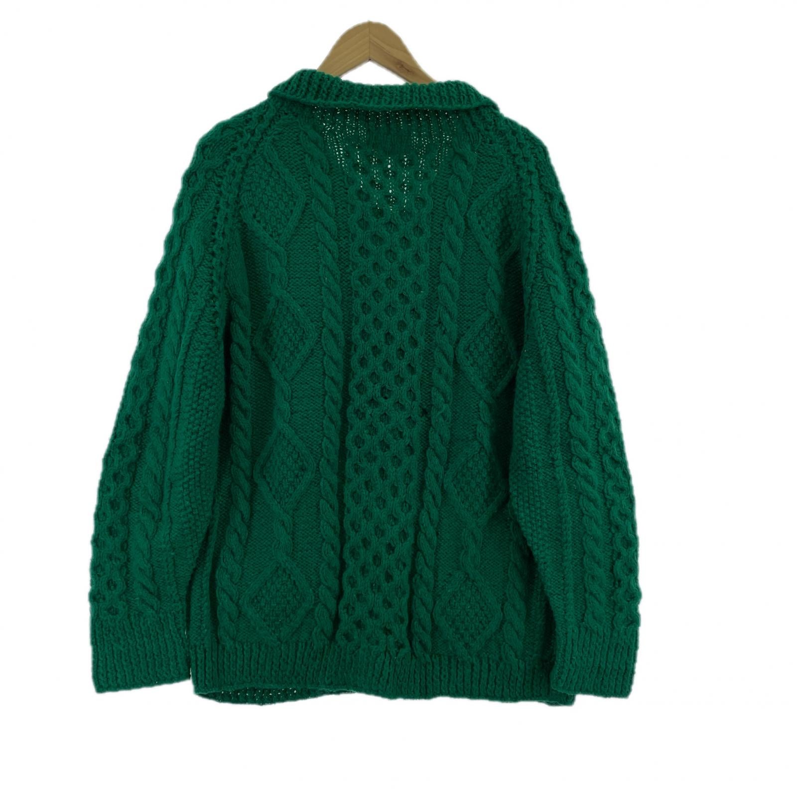 その他トップス OLD・VINTAGE DONEGAL TRADITION 80s ニットカーディガン グリーン