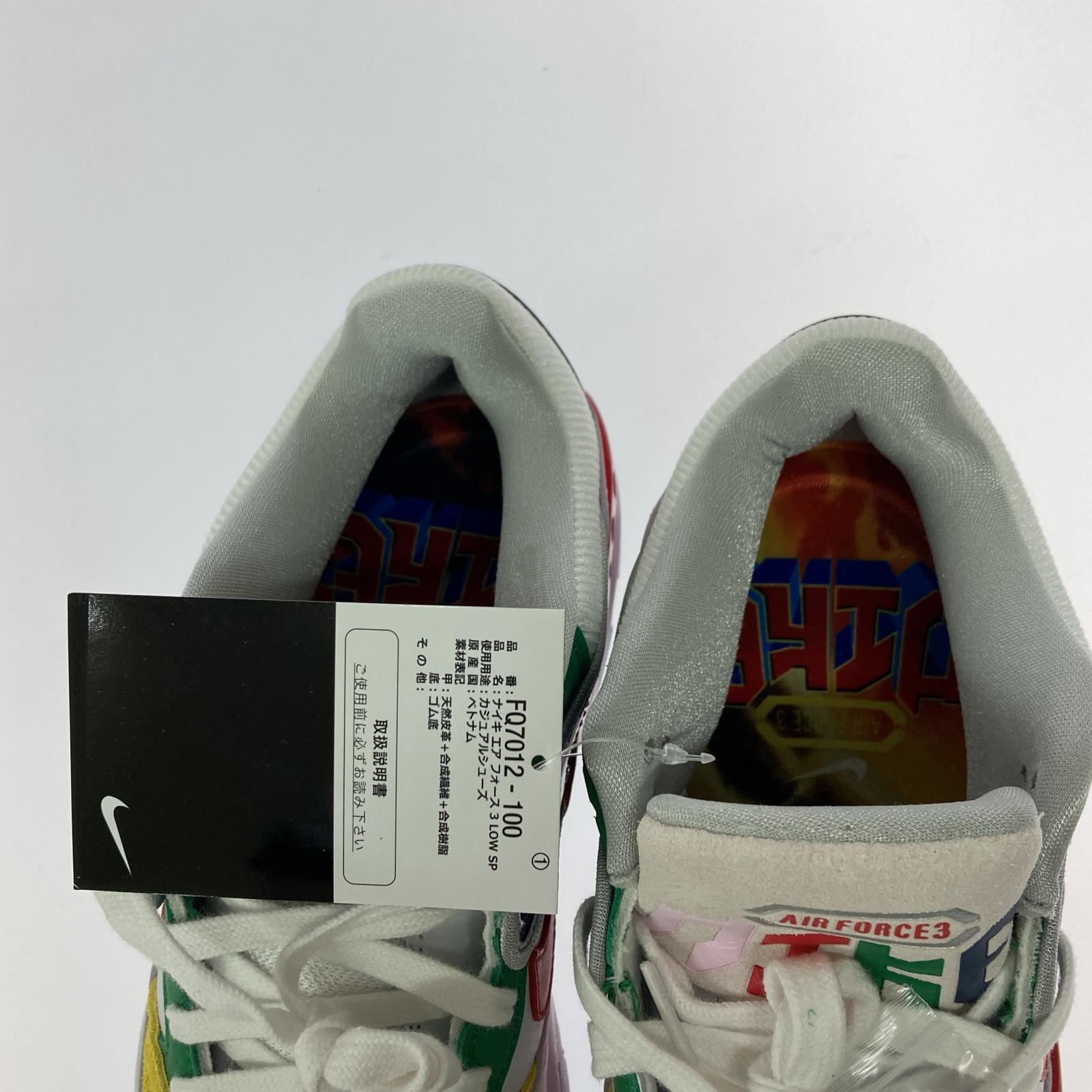 スニーカー NIKE×NIGO AIR FORCE 3 LOW SP スニーカー 27.5 FQ7012-100 マルチ 27.5cm (US9 1/2 UK9 EU45) マルチカラー