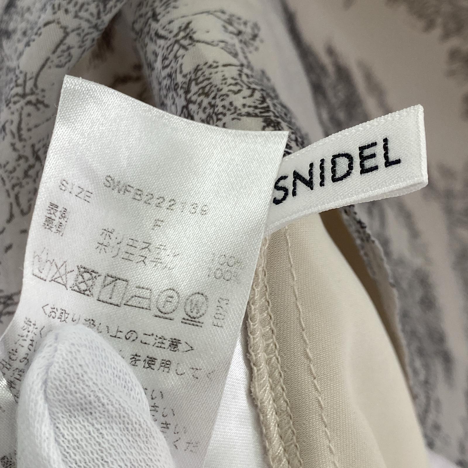 その他トップス snidel オーガンシースルーハーフスリーブブラウス フリー