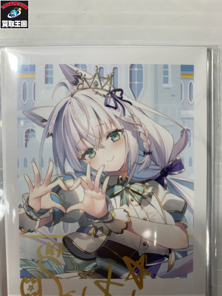 ホロライブ アイドルフブちゃん チェキ風ブロマイド フィギュア/グッズ