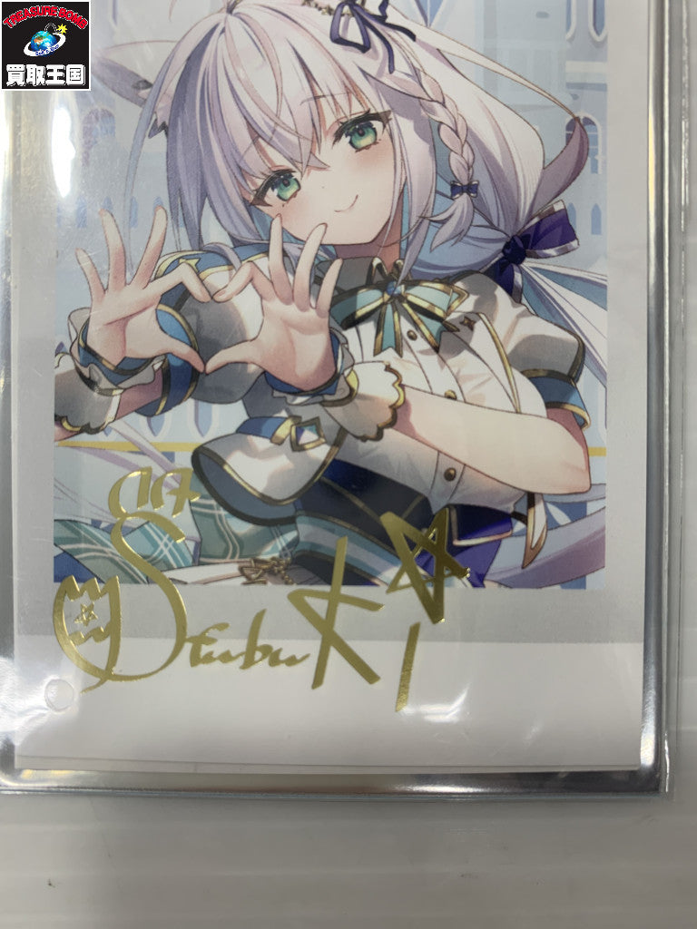 ホロライブ アイドルフブちゃん チェキ風ブロマイド フィギュア/グッズ