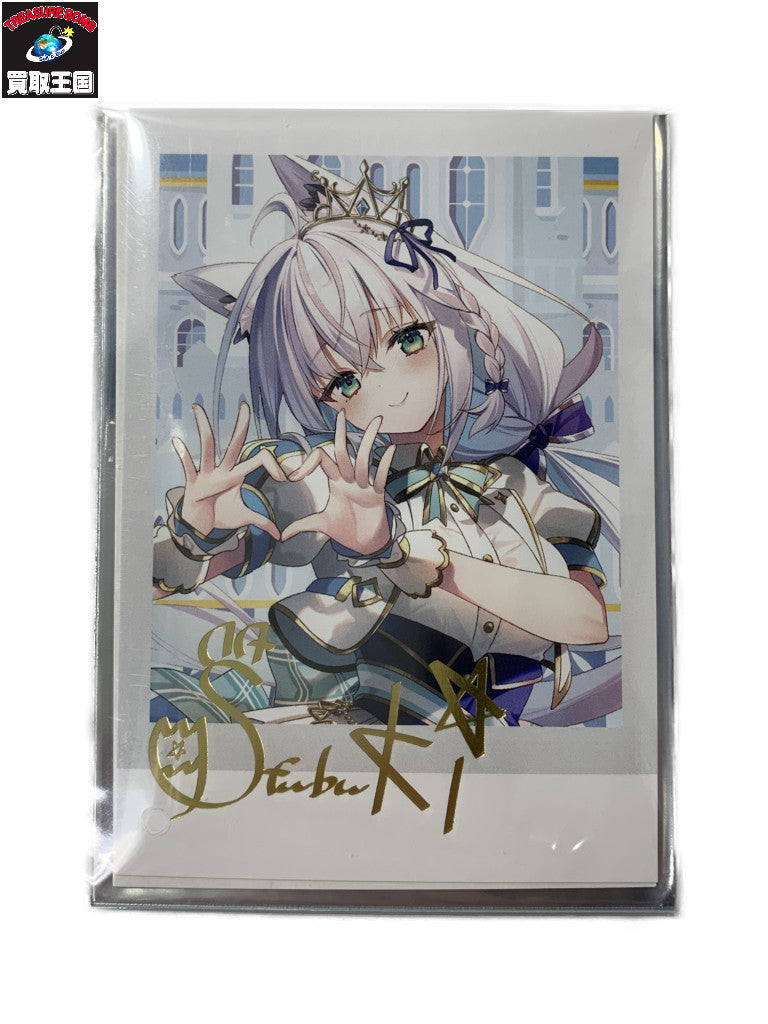 ホロライブ アイドルフブちゃん チェキ風ブロマイド フィギュア/グッズ