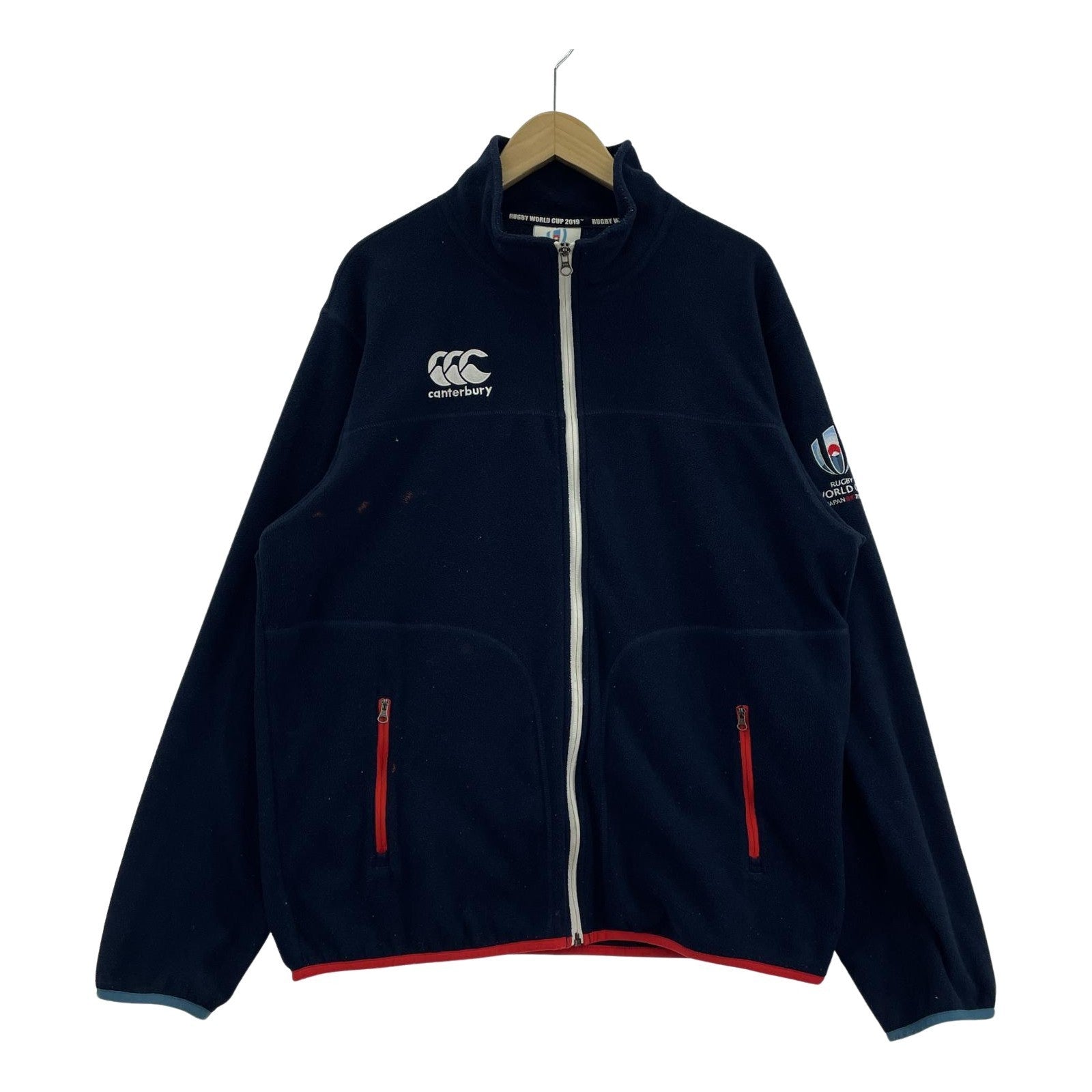 その他アウター canterbury ラグビーワールドカップ2019 フリースジャケット ネイビー (3L) ネイビー