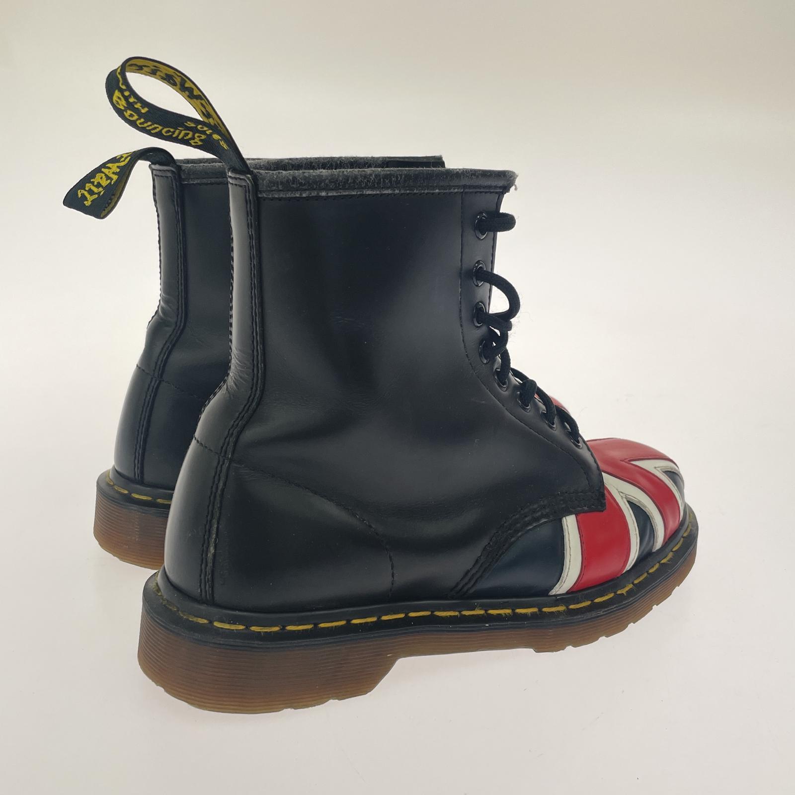 ブーツ Dr.Martens ホワイト社 ユニオンジャック 8ホール 25.5cm 25.5cm (US7 1/2 UK7 EU41) ブラック
