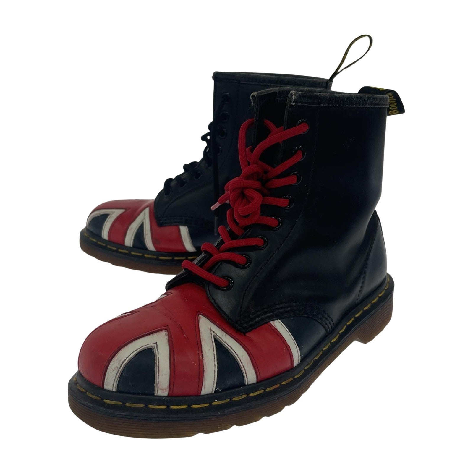 ブーツ Dr.Martens ホワイト社 ユニオンジャック 8ホール 25.5cm 25.5cm (US7 1/2 UK7 EU41) ブラック