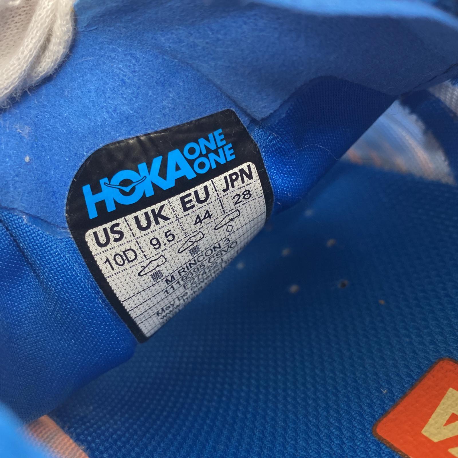スニーカー HOKA ONE ONE M RINCON3 ローカットスニーカー ブルー/オレンジ (28.0cm) 28cm (US10 UK9 1/2 EU46) ブルー